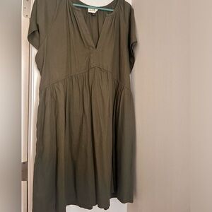 Olive green universal thread dress